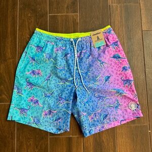 New! Chubbies 7” 2 in 1 “Dino delights” swim trunks
